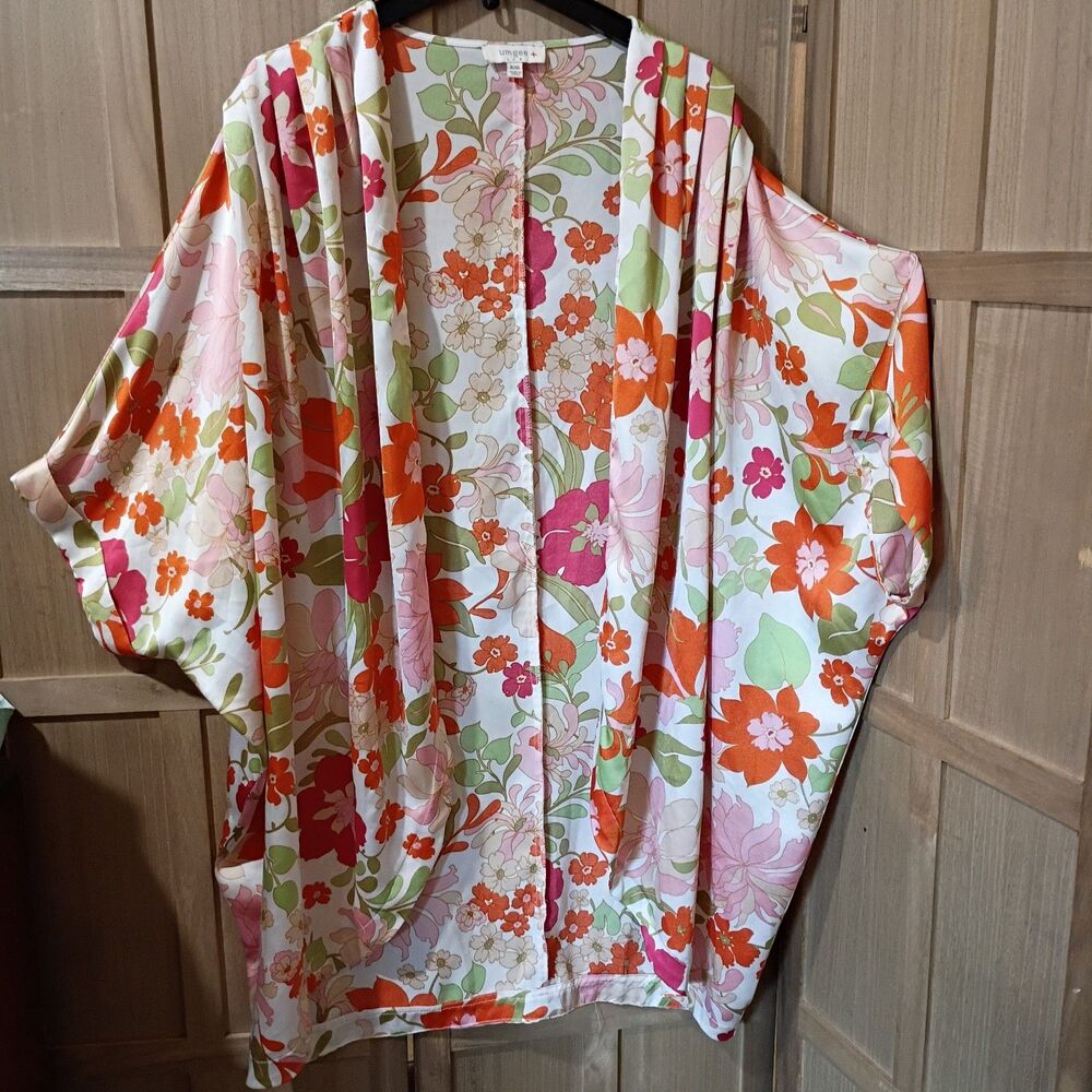 Umgee 1x/xl open front kimono cardigan